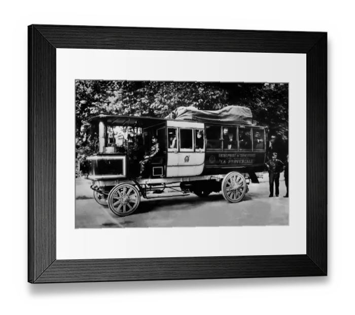 Framed Print : Steam Omnibus 1898 Framed Print : Steam Omnibus 1898