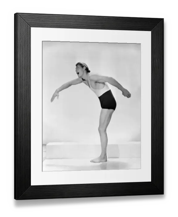 Framed Print : Johnny Weissmuller Portrait 1935