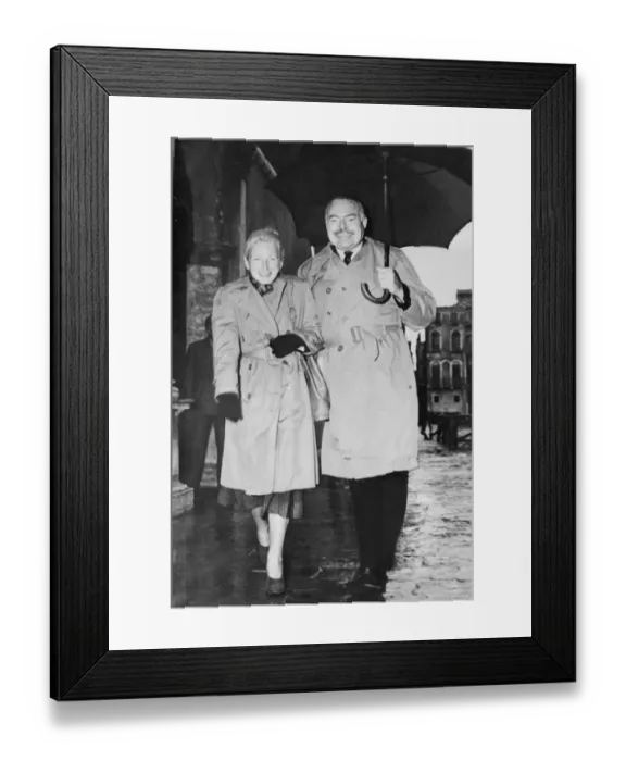 Framed Print : Ernest Miller Hemingway visits Venice in 1948 with wife, Mary Welsh Framed Print : Ernest Miller Hemingway visits Venice in 1948 with wife, Mary Welsh
