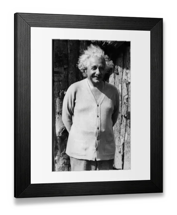 Framed Print : Bio-Einstein-Headshot-Pipe Framed Print : Bio-Einstein-Headshot-Pipe