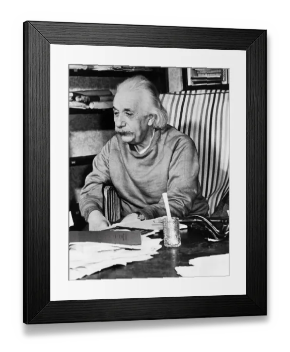 Framed Print : Bio-Einstein-Headshot Framed Print : Bio-Einstein-Headshot
