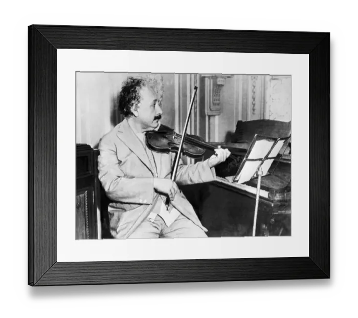 Framed Print : Bio-Einstein-Headshot