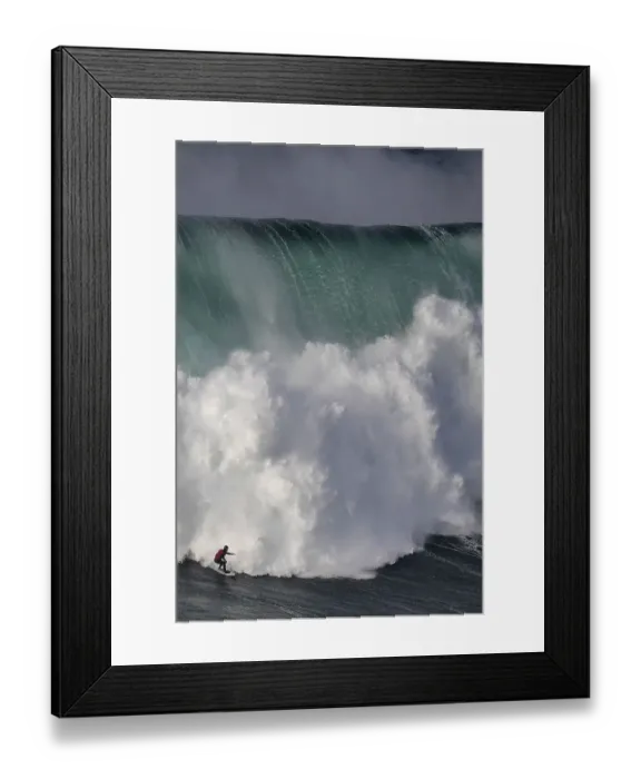 Framed Print : Brazilian surfer Marcelo Luna, Praia do Norte 2018 Framed Print : Brazilian surfer Marcelo Luna, Praia do Norte 2018