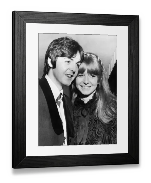 Framed Print : Paul McCartney and Jane Asher 1968