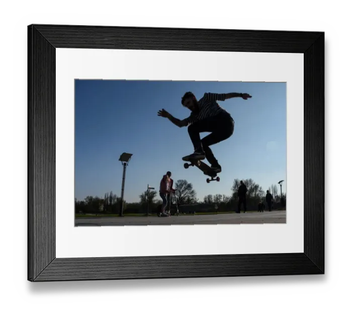 Framed Print : France-Skateboard-Feature Framed Print : France-Skateboard-Feature
