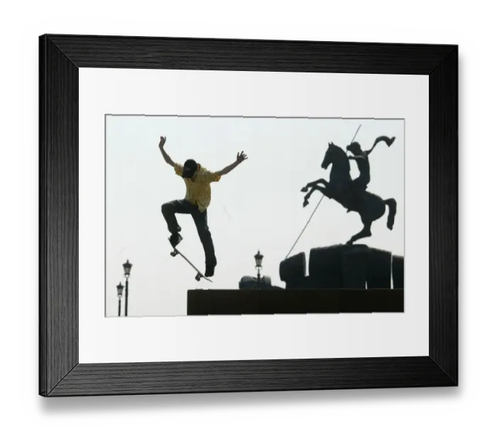 Framed Print : Russia-Skater-Feature