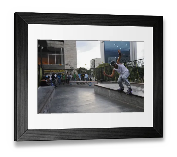 Framed Print : Venezuela-Skateboard-Feature