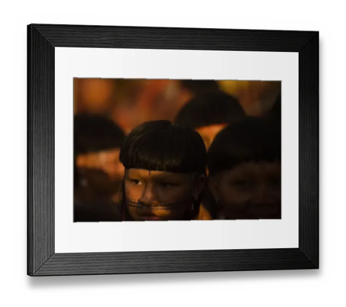 Framed Print : Brazil-Ind1Genous-Olympics