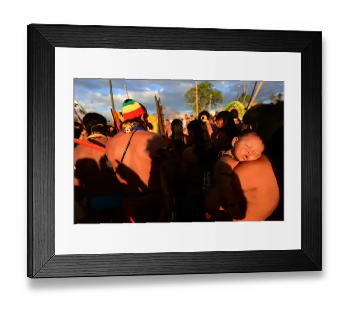 Framed Print : Brazil-Ind1Genous-Olympics