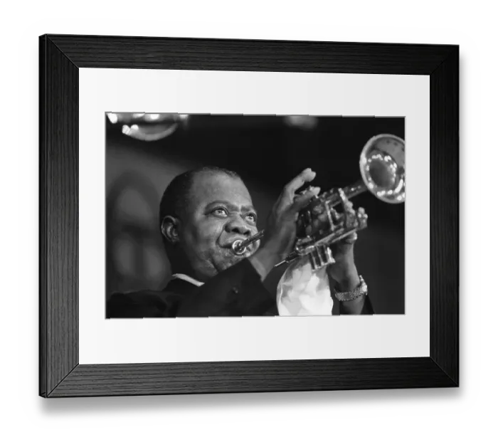 Framed Print : Louis Armstrong Performing in Paris Framed Print : Louis Armstrong Performing in Paris