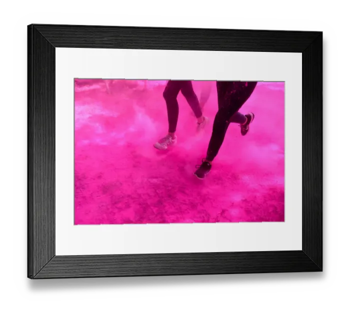 Framed Print : France-Color-Run-Sport-Entertainment