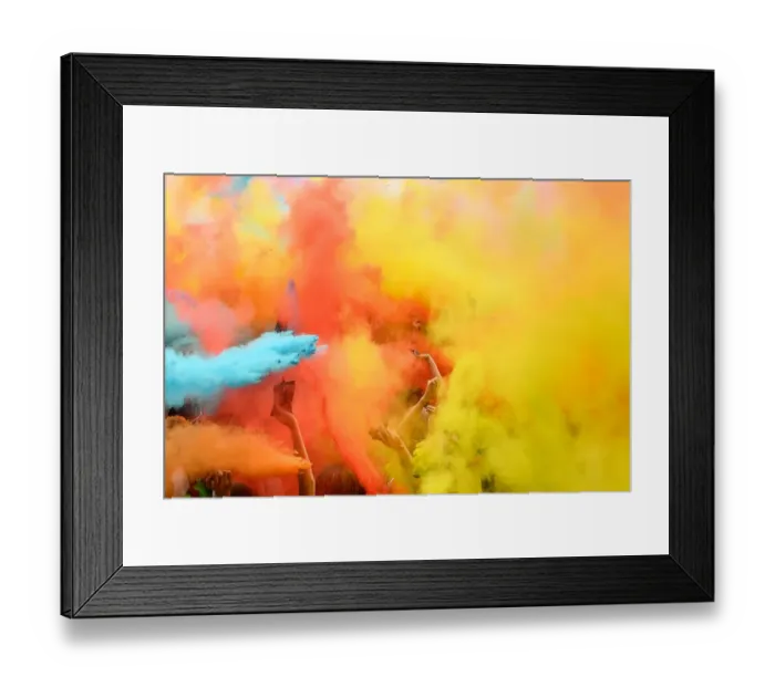 Framed Print : France-Color Run-Sport-Entertainment