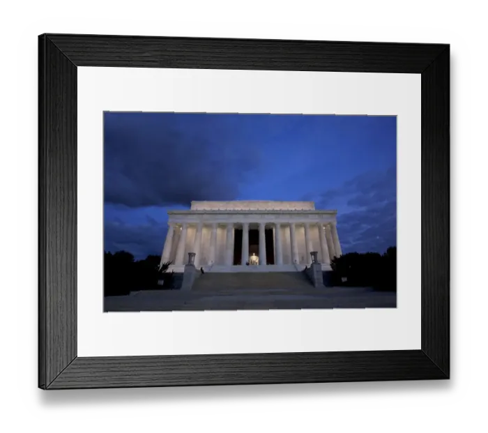 Framed Print : Us-Cityscape-Lincoln Memorial