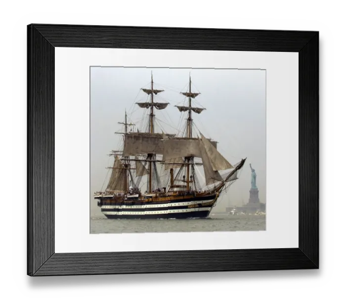 Framed Print : Us-Opsail-Amerigo Vespucci