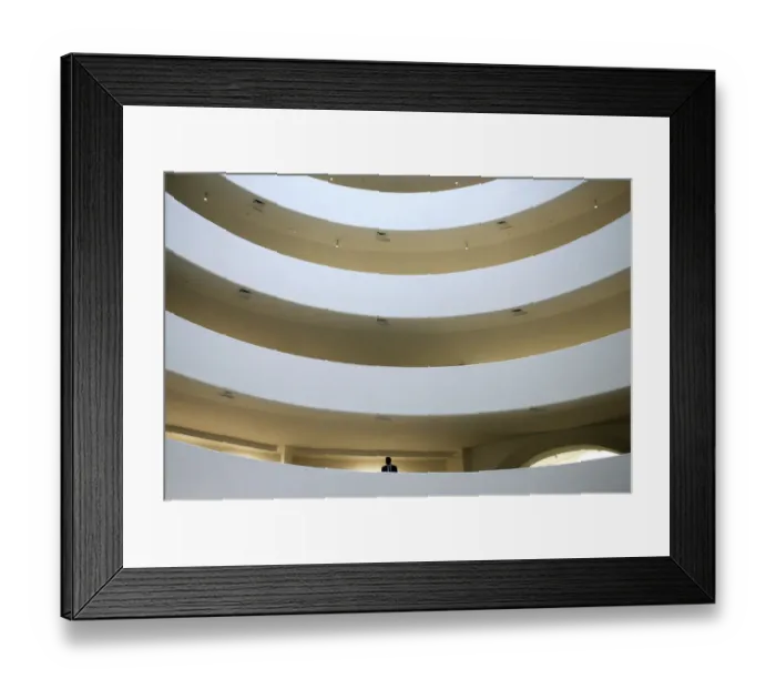 Framed Print : Us-Art-Guggenheim Show