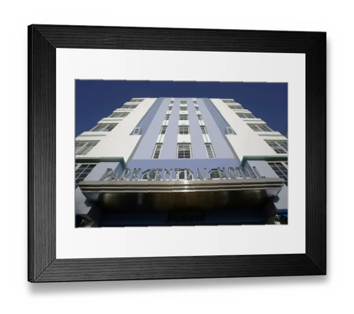 Framed Print : Us-Miami Beach-Art Deco-Building Framed Print : Us-Miami Beach-Art Deco-Building