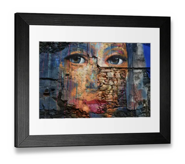 Framed Print : Spain-Streetart-Meninas Framed Print : Spain-Streetart-Meninas