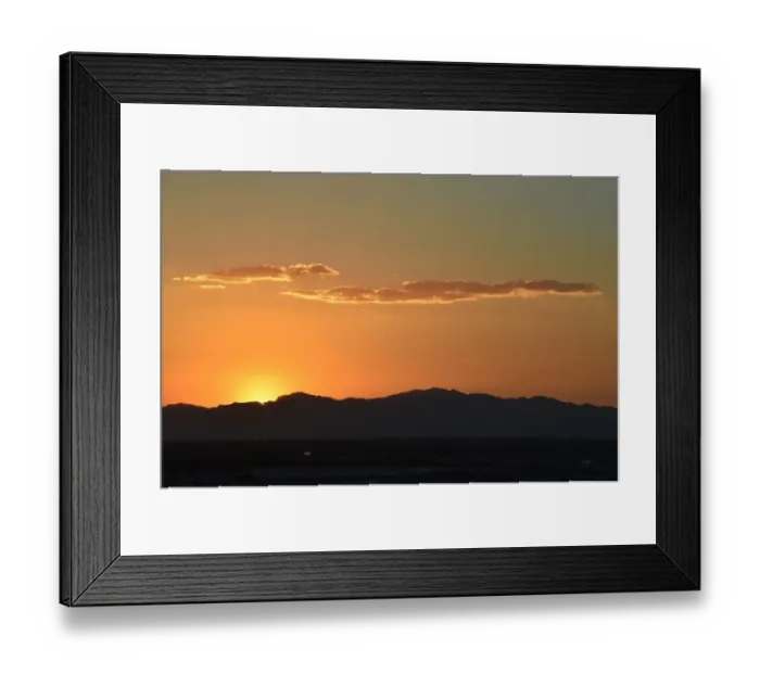 Framed Print : Us-Weather-Sunset-Feature