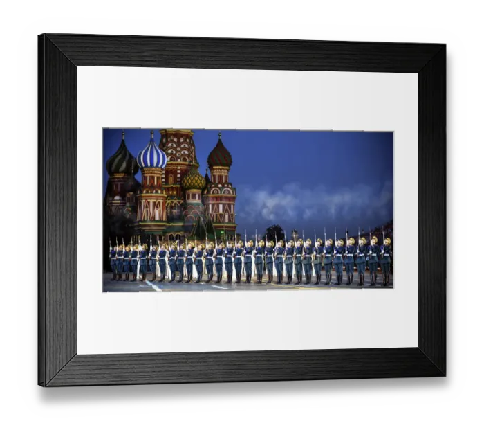 Framed Print : Russia-Military-Music-Festival