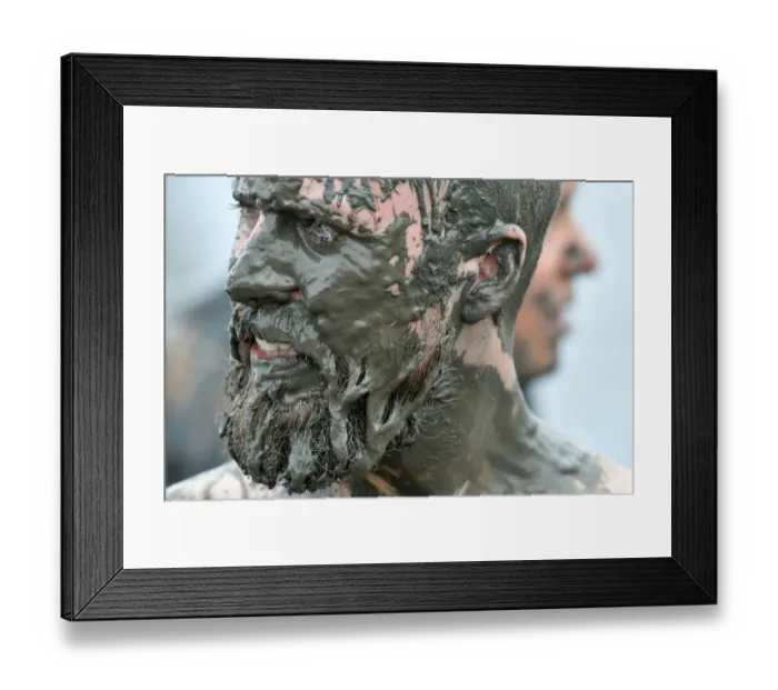 Framed Print : Germany-Sport-Mud-Games-Feature Framed Print : Germany-Sport-Mud-Games-Feature