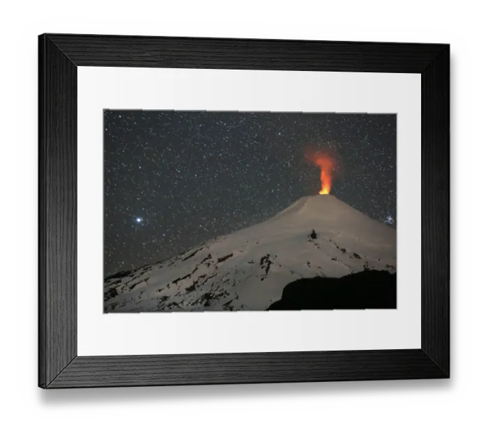 Framed Print : Chile-Volcano-Villarrica Framed Print : Chile-Volcano-Villarrica