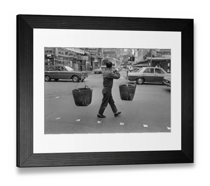 Framed Print : Hong Kong-China-Porter-Daily Life Framed Print : Hong Kong-China-Porter-Daily Life