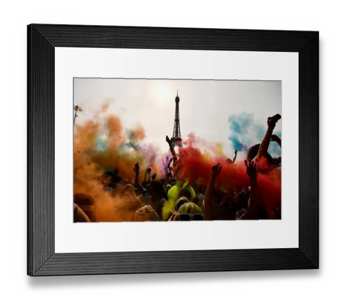 Framed Print : France-Color Run-Sport-Entertainment Framed Print : France-Color Run-Sport-Entertainment