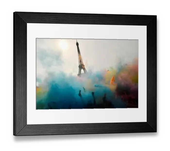 Framed Print : France-Color Run-Sport-Entertainment Framed Print : France-Color Run-Sport-Entertainment