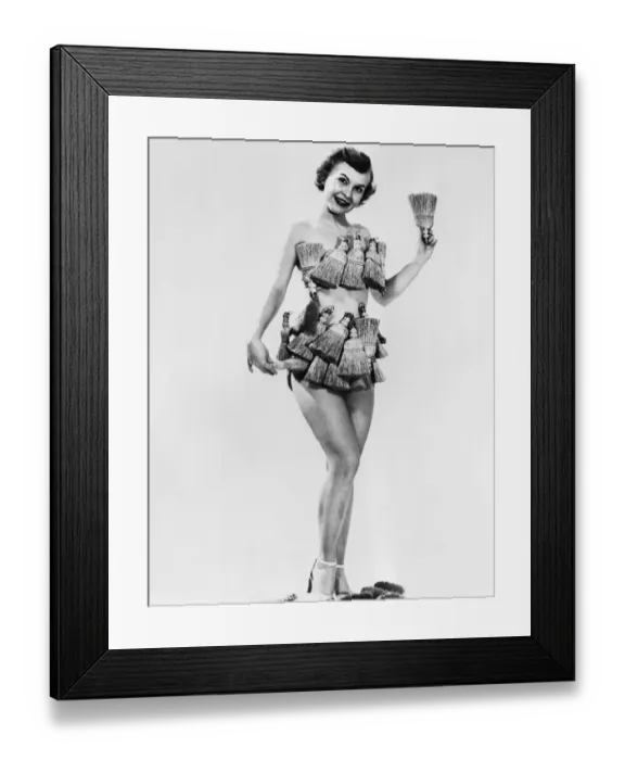 Framed Print : Miss of Small Brush