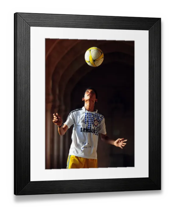 Framed Print : India-Theme-Football Framed Print : India-Theme-Football