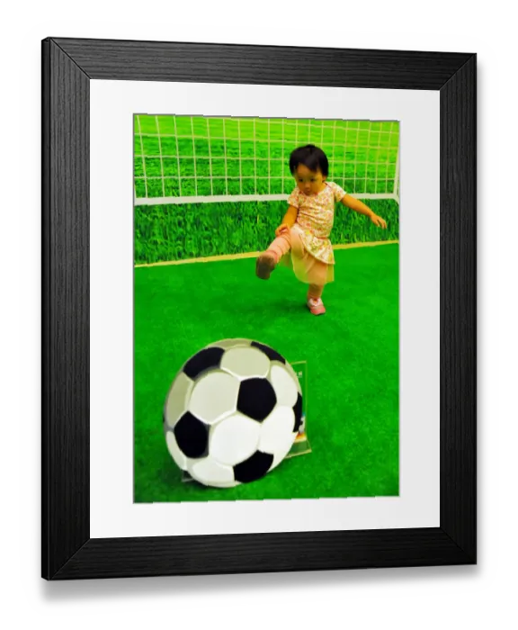 Framed Print : Taiwan-Theme-Football