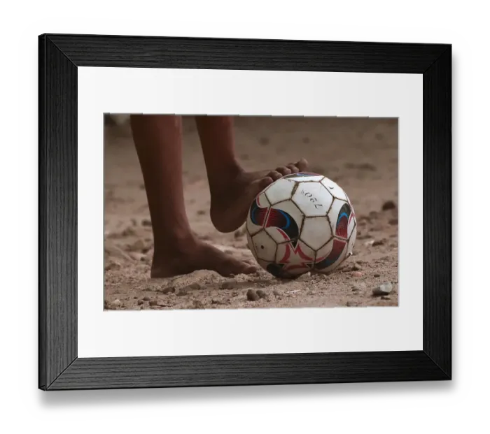 Framed Print : Colombia-Theme-Football
