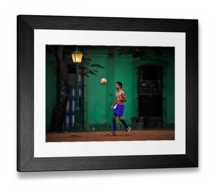 Framed Print : Cuba-Theme-Football Framed Print : Cuba-Theme-Football