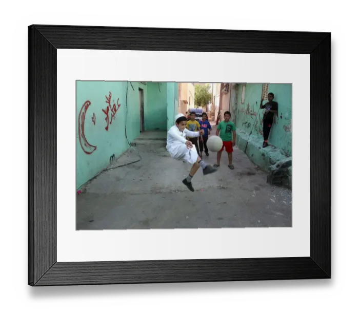 Framed Print : Palestinian-Theme-Football Framed Print : Palestinian-Theme-Football