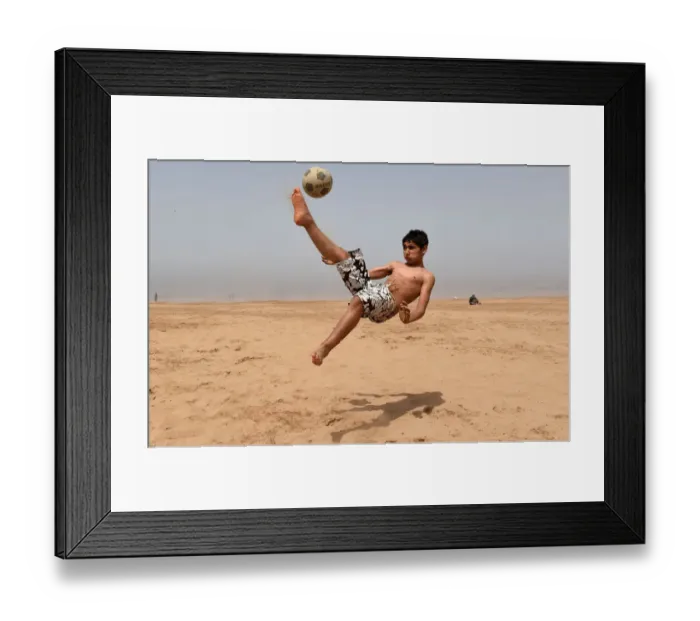 Framed Print : Morocco-Theme-Football
