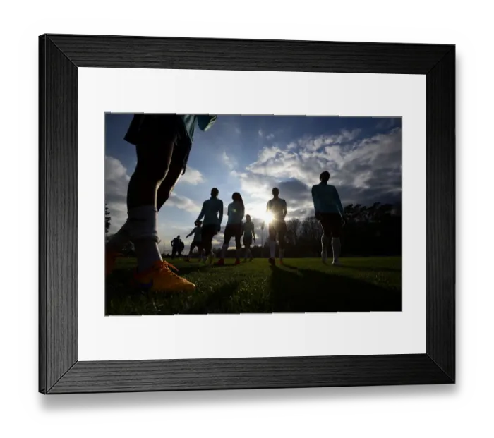 Framed Print : Frances womens team players take part in a training session in Clairefontaine Framed Print : Frances womens team players take part in a training session in Clairefontaine