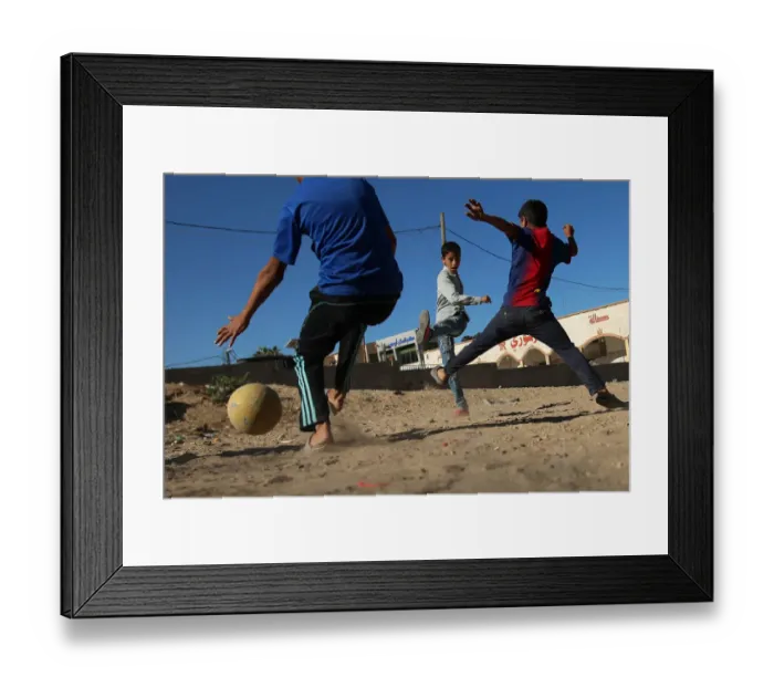 Framed Print : Fbl-Gaza-Pitch-Landscape