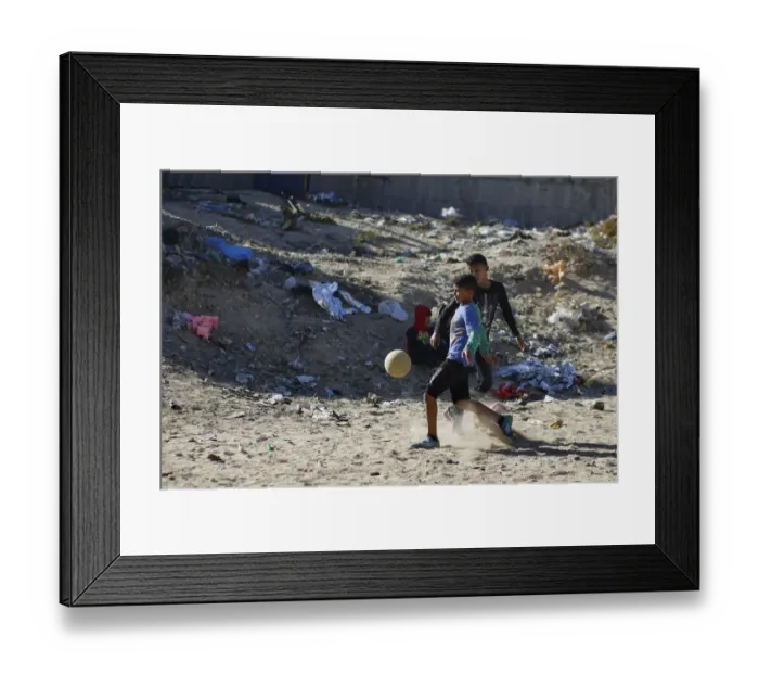 Framed Print : Fbl-Gaza-Pitch-Landscape