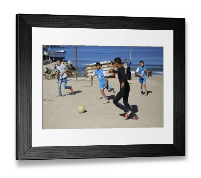 Framed Print : Fbl-Gaza-Pitch-Landscape Framed Print : Fbl-Gaza-Pitch-Landscape