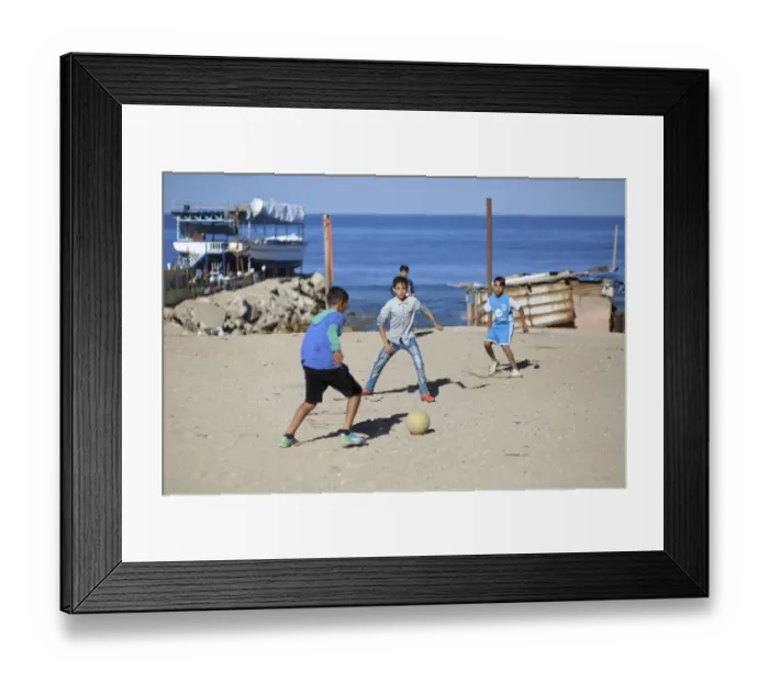Framed Print : Fbl-Gaza-Pitch-Landscape Framed Print : Fbl-Gaza-Pitch-Landscape
