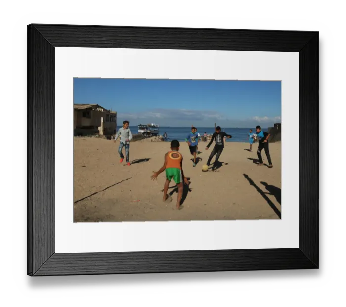Framed Print : Fbl-Gaza-Pitch-Landscape Framed Print : Fbl-Gaza-Pitch-Landscape