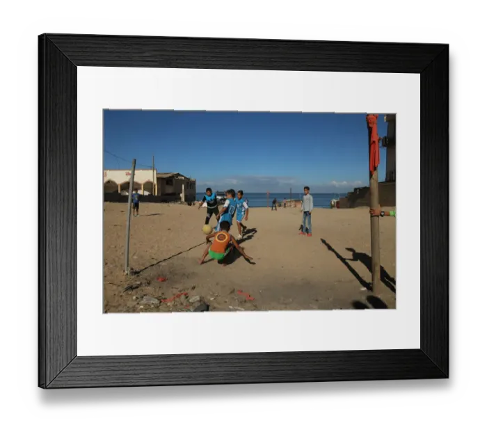 Framed Print : Fbl-Gaza-Pitch-Landscape Framed Print : Fbl-Gaza-Pitch-Landscape
