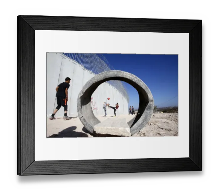 Framed Print : Fbl-West Bank-Pitch-Landscape Framed Print : Fbl-West Bank-Pitch-Landscape