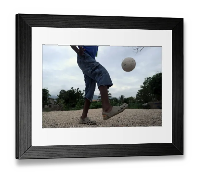 Framed Print : Haiti-Theme-Football
