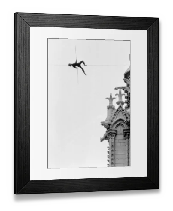 Framed Print : Paris-Philippe Petit Framed Print : Paris-Philippe Petit