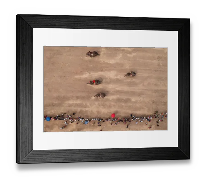 Framed Print : Mahouts Racing Their Elephants