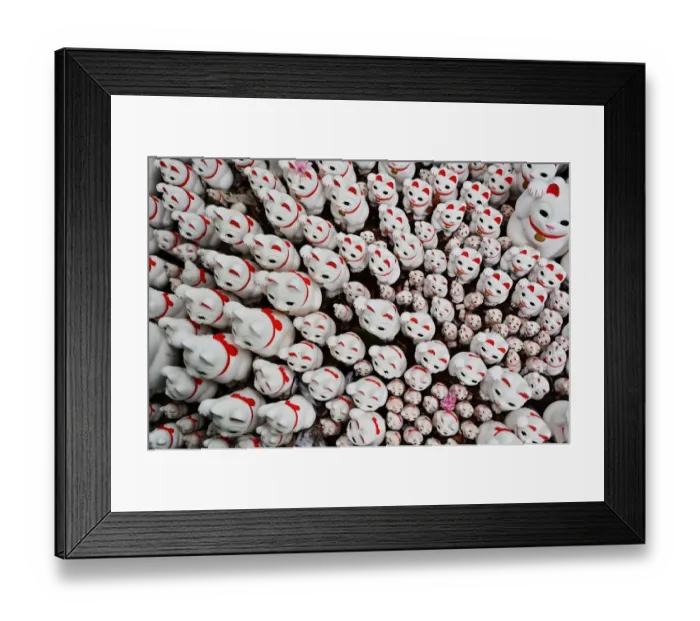 Framed Print : Japan-Religion-Cats Framed Print : Japan-Religion-Cats