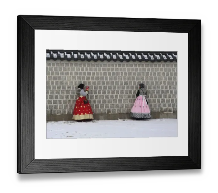 Framed Print : Skorea-Weather-Snow