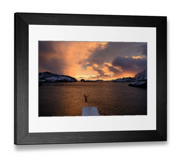 Framed Print : Norway-Arctic-Sunset-Winter Framed Print : Norway-Arctic-Sunset-Winter