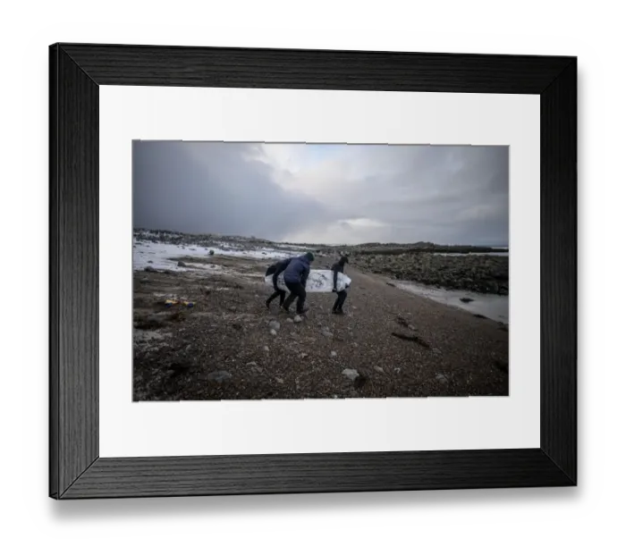 Framed Print : Surfing-Lofoten-Ice Board-Photo Essay Framed Print : Surfing-Lofoten-Ice Board-Photo Essay